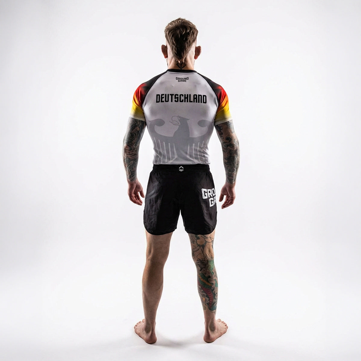 Rashguard Deutschland, kurzarm (Weiß)