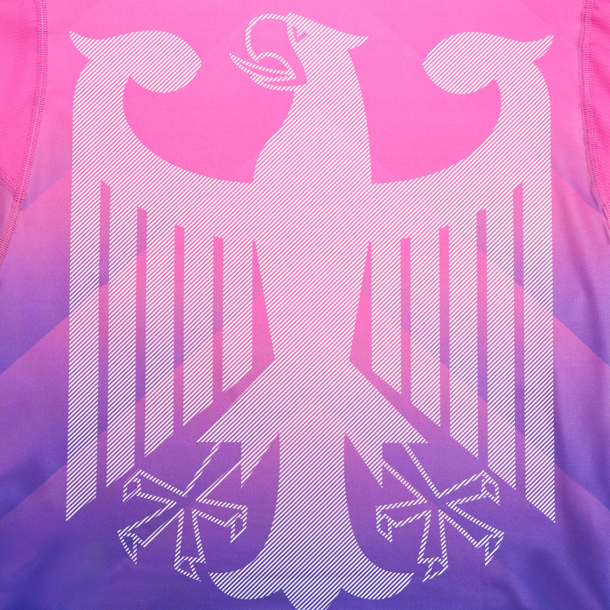 Rashguard Deutschland, kurzarm (Rosa)