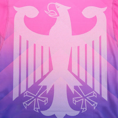 Rashguard Deutschland, kurzarm (Rosa)