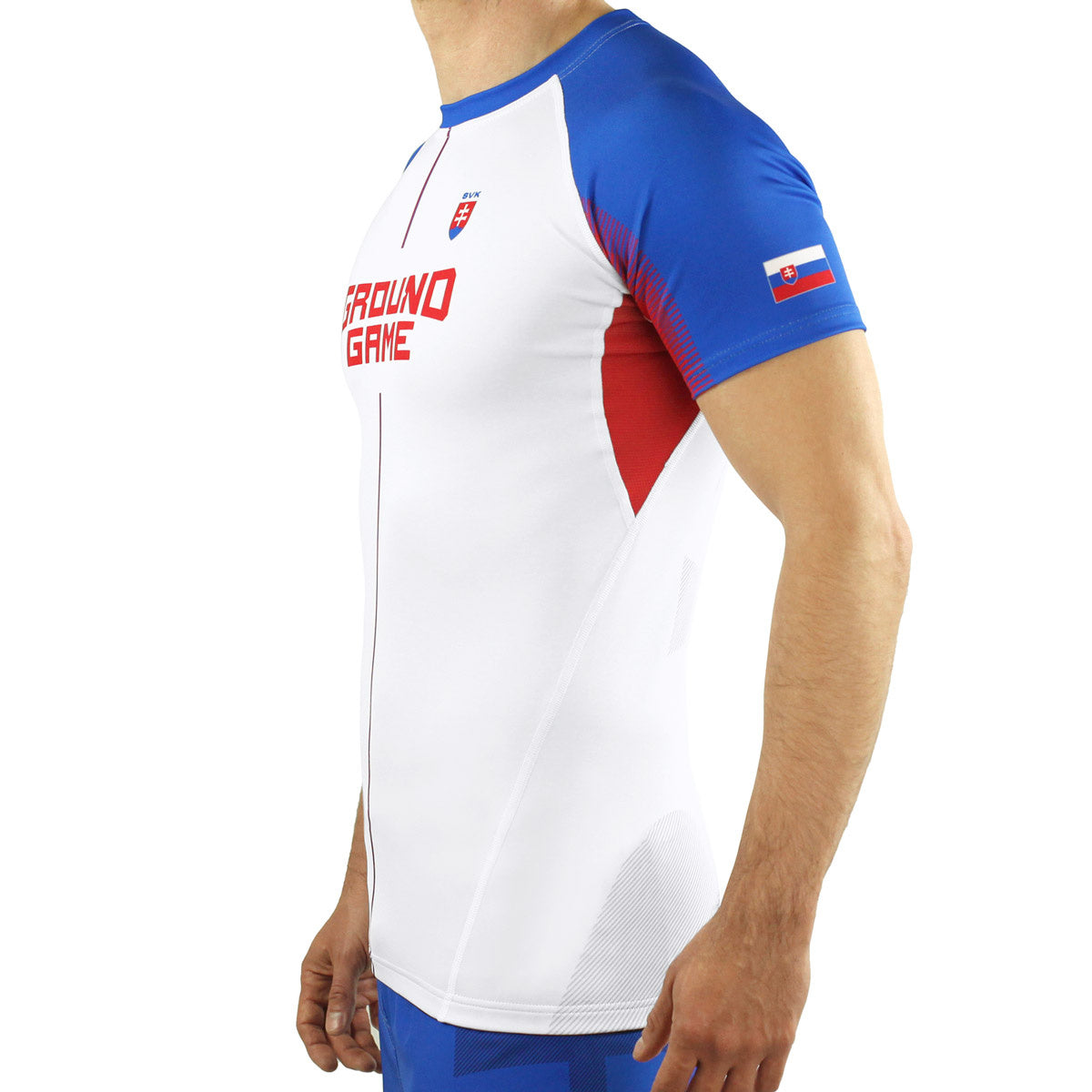 Rashguard Slowakei kurzarm (Weiß)