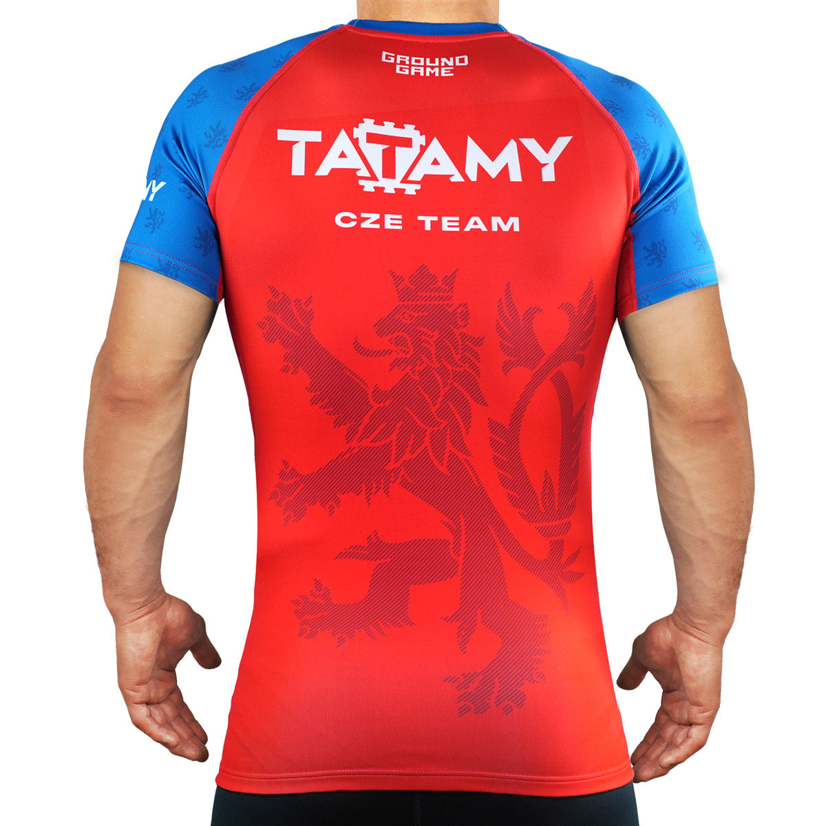 Rashguard Tatamy Tschechien kurzarm (Rot)