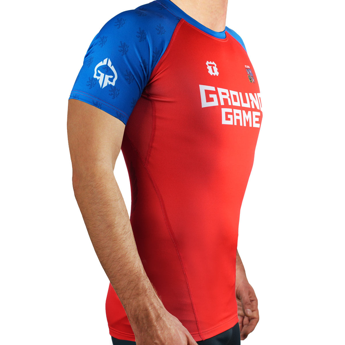 Rashguard Tatamy Tschechien kurzarm (Rot)