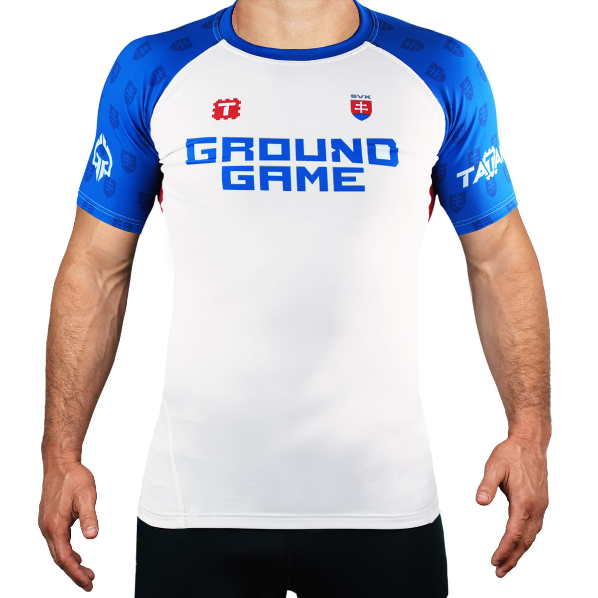 Rashguard Tatamy Slowakei kurzarm (Weiß)