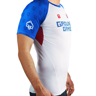 Rashguard Tatamy Slowakei kurzarm (Weiß)