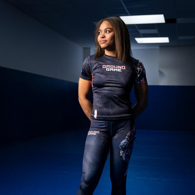 Damen-Rashguard Asami kurzarm
