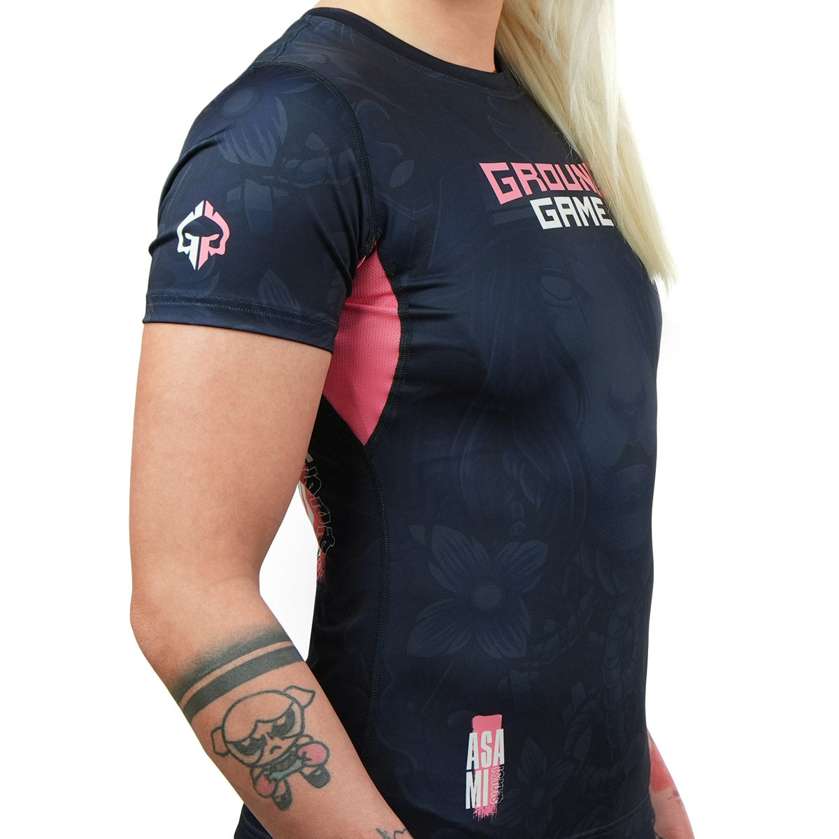 Damen-Rashguard Asami kurzarm