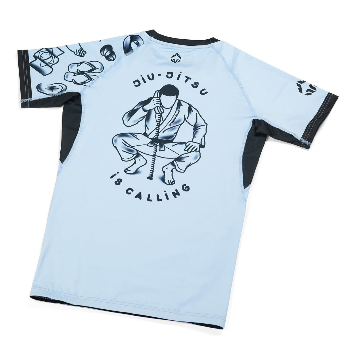 Damen-Rashguard Jiu Jitsu is Calling x Noize kurzarm