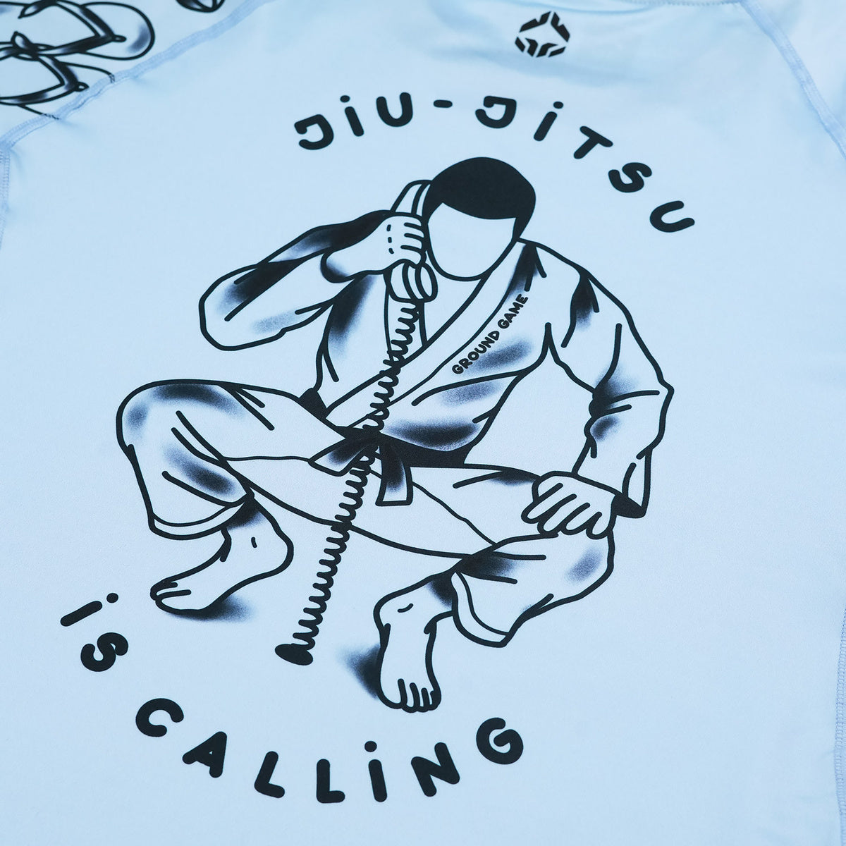 Damen-Rashguard Jiu Jitsu is Calling x Noize kurzarm