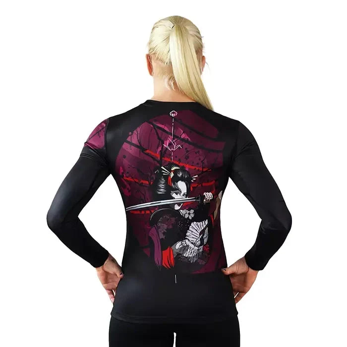 Damen-Rashguard Tsuru Warrior langarm