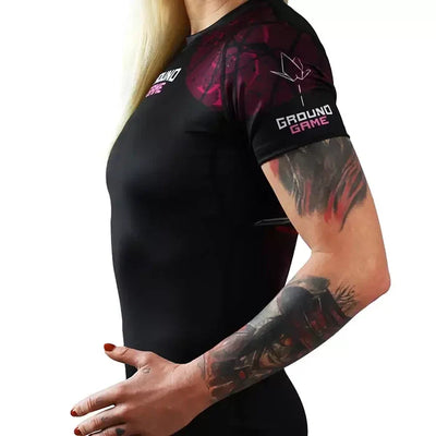 Damen-Rashguard Tsuru Warrior kurzarm