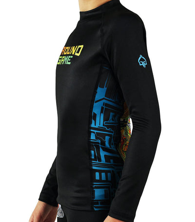 Kinder-Rashguard Brasil langarm