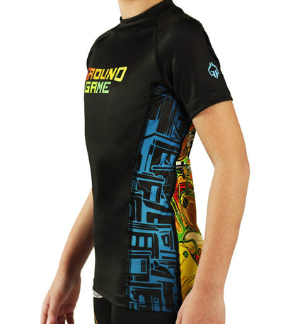 Kinder-Rashguard Brasil kurzarm