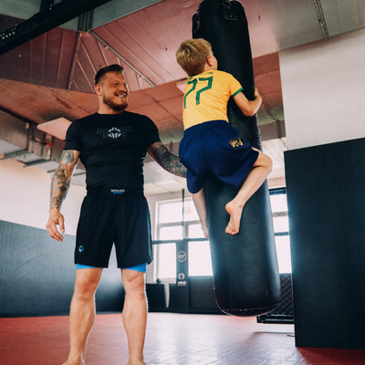 Kinder-Rashguard Brazil Football kurzarm