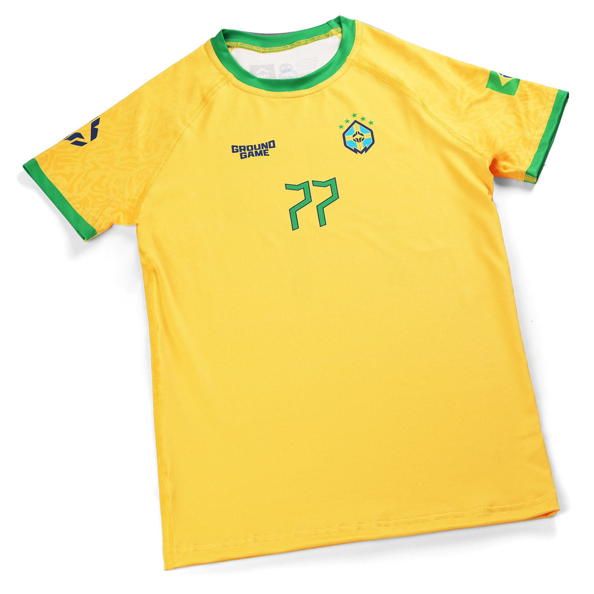 Kinder-Rashguard Brazil Football kurzarm