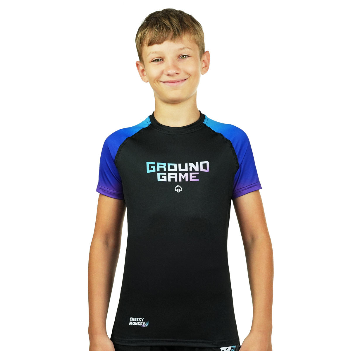 Kinder-Rashguard Cheeky Monkey kurzarm