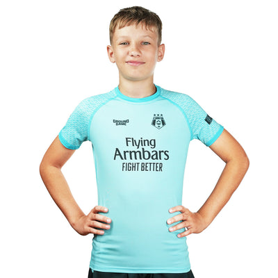 Kinder-Rashguard FC Armbar kurzarm (Mint)