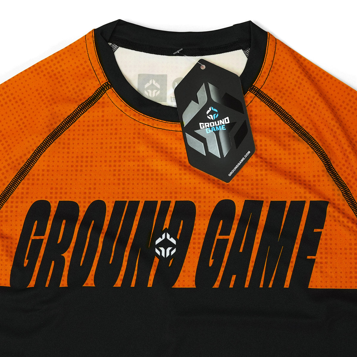 Kinder-Rashguard IBJJF kurzarm (Orange)