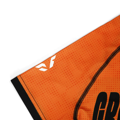 Kinder-Rashguard IBJJF kurzarm (Orange)