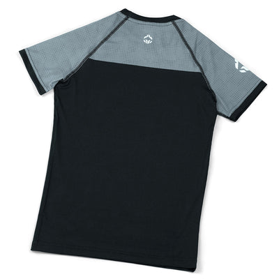 Kinder-Rashguard IBJJF kurzarm (Grau)