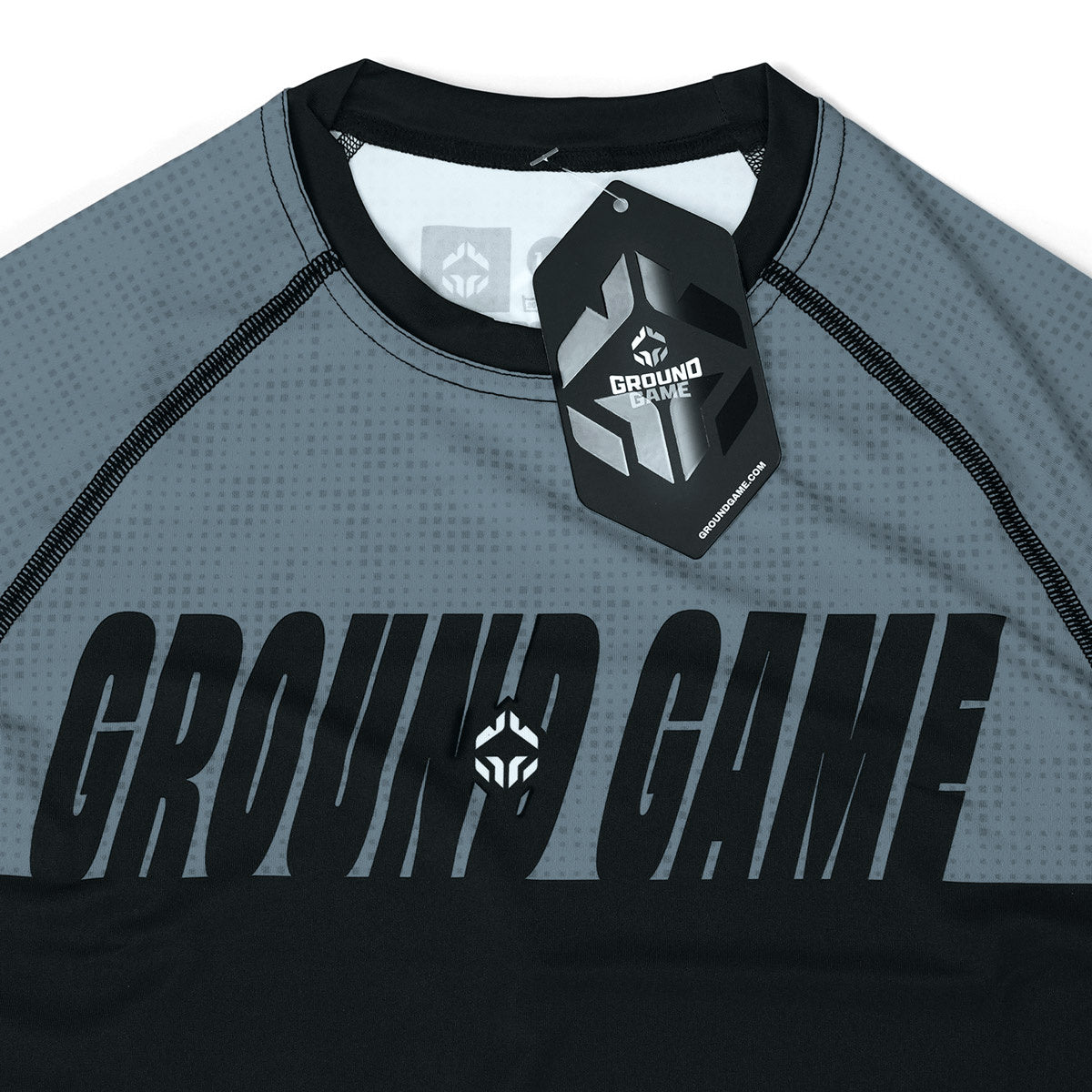 Kinder-Rashguard IBJJF kurzarm (Grau)