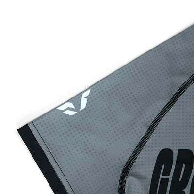 Kinder-Rashguard IBJJF kurzarm (Grau)