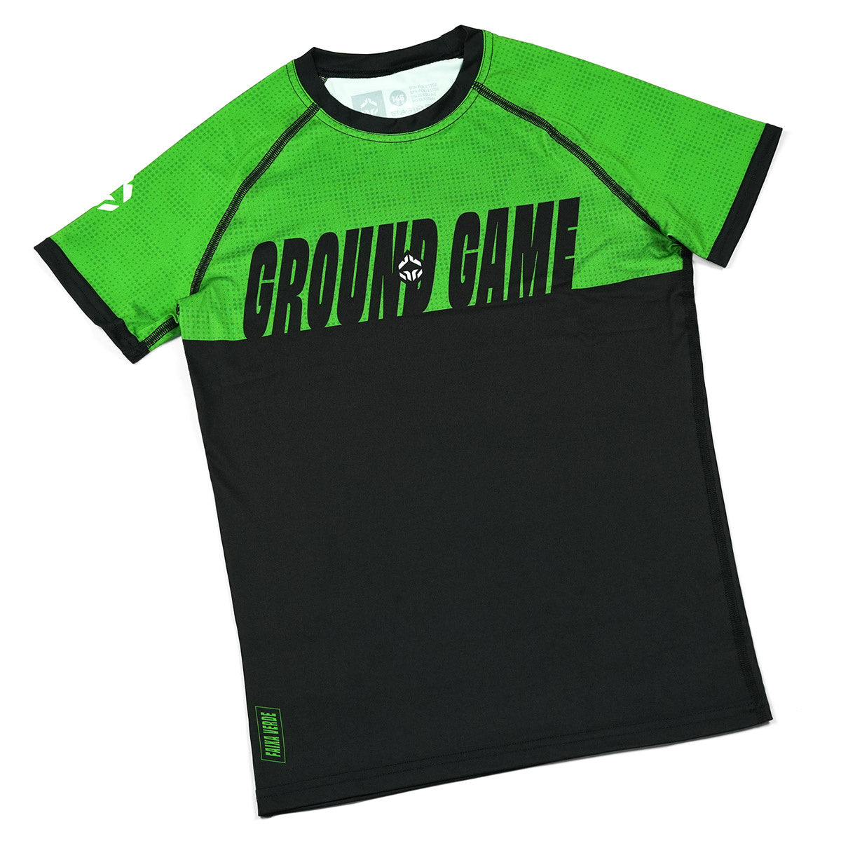 Kinder-Rashguard IBJJF kurzarm (Grün)
