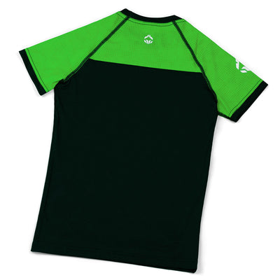 Kinder-Rashguard IBJJF kurzarm (Grün)