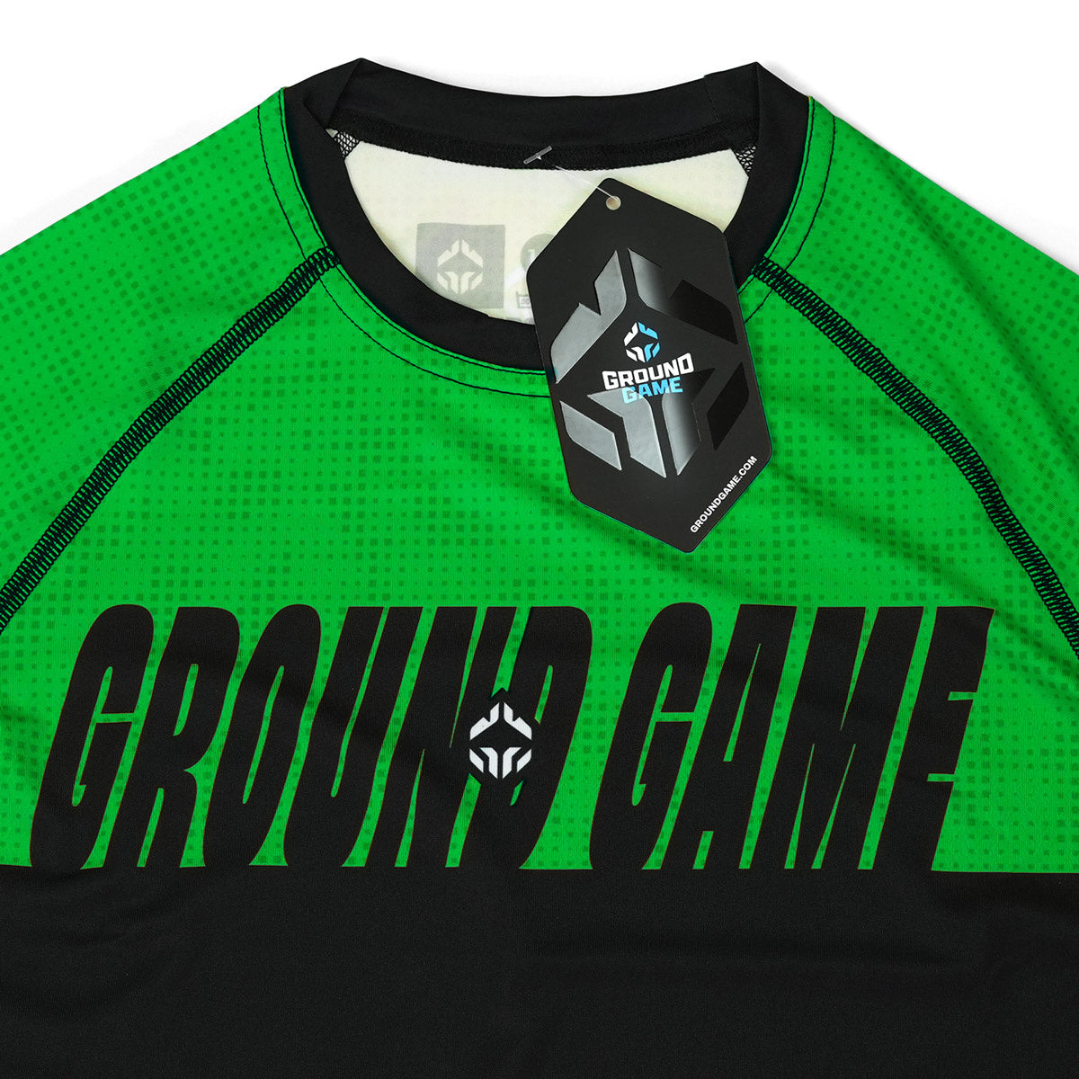 Kinder-Rashguard IBJJF kurzarm (Grün)