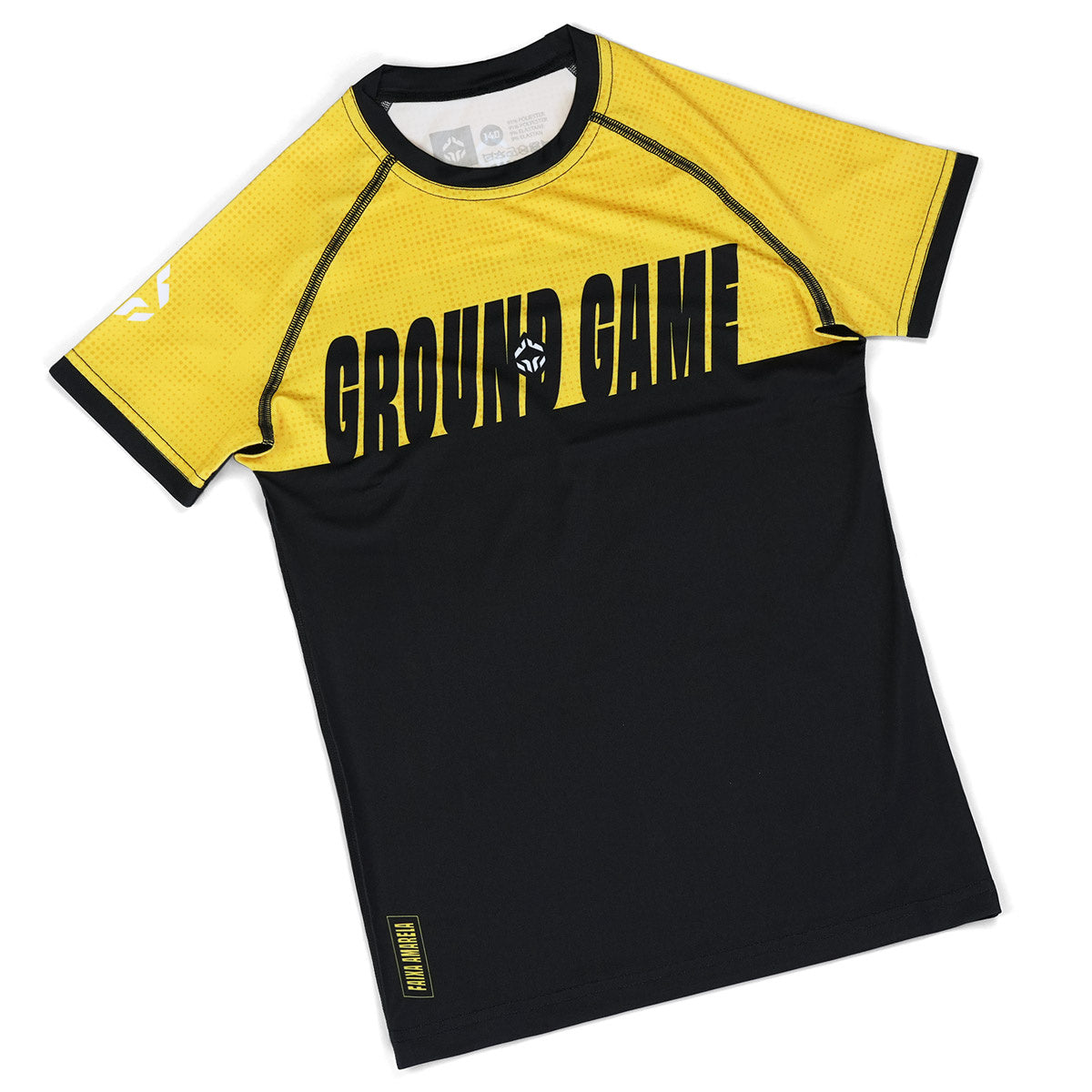 Kinder-Rashguard IBJJF kurzarm (Gelb)