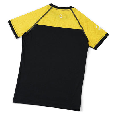 Kinder-Rashguard IBJJF kurzarm (Gelb)