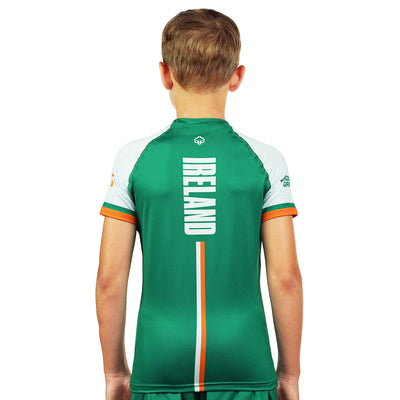 Kinder-Rashguard Irland kurzarm (Grün)