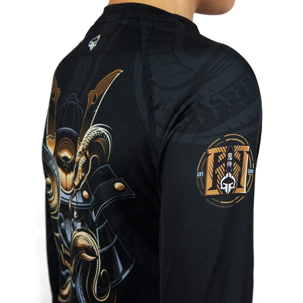 Kinder-Rashguard Oni Samurai langarm
