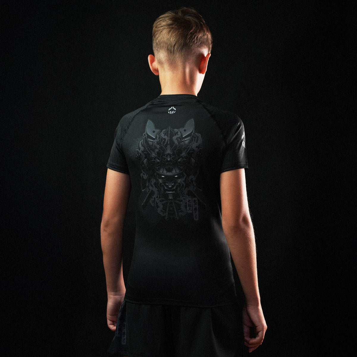 Kinder-Rashguard Samurai Shadow kurzarm