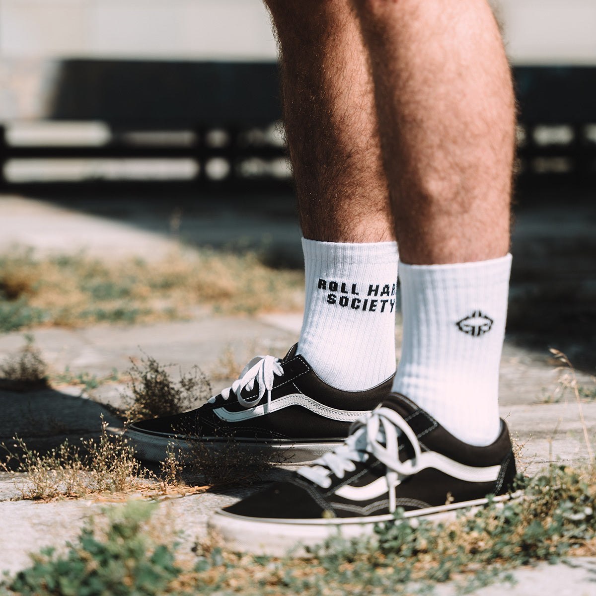 Socken Roll Hard Society (Weiß)