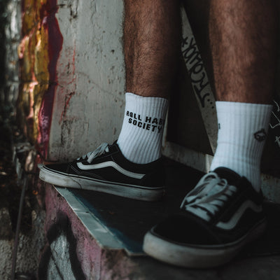 Socken Roll Hard Society (Weiß)