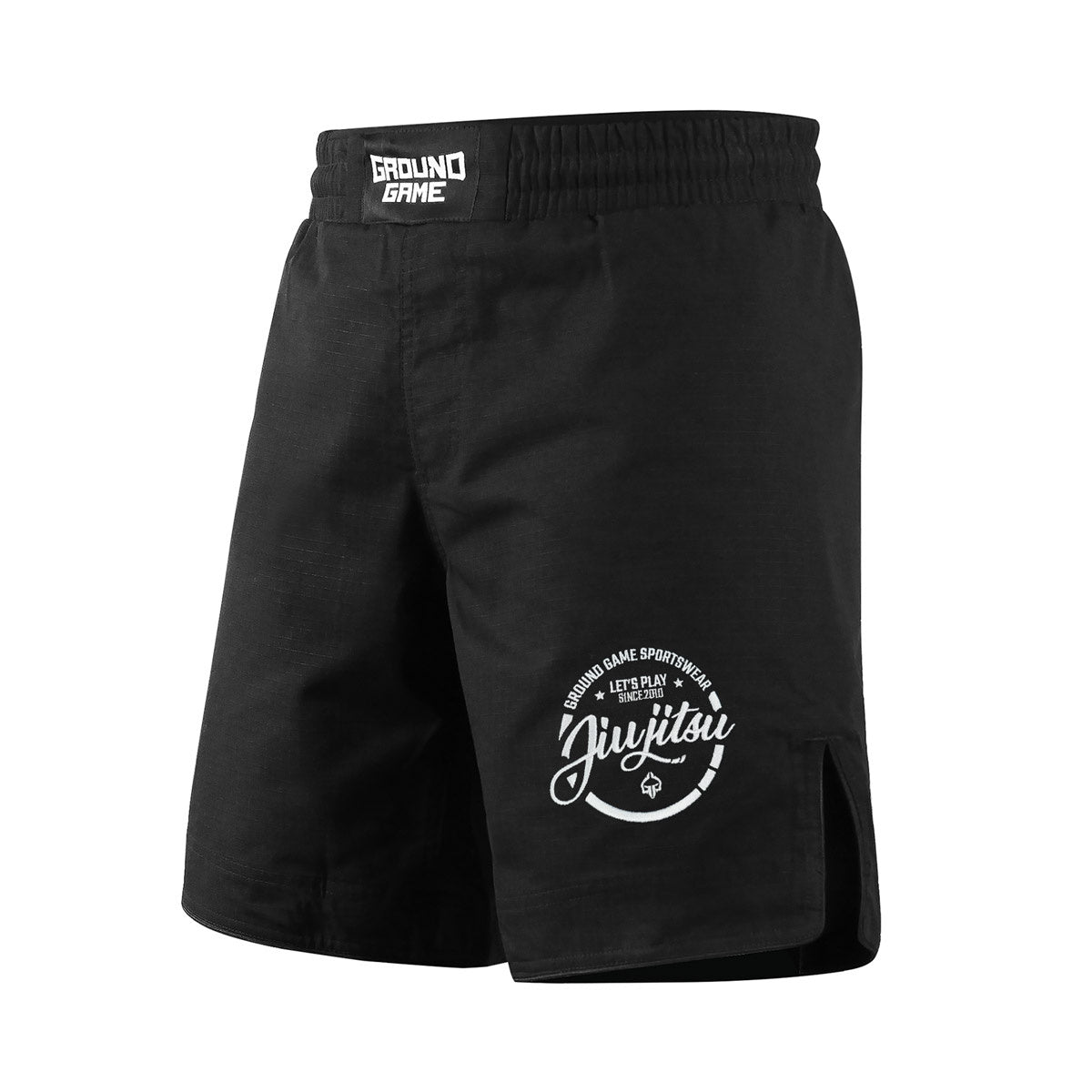 MMA-Shorts Jiu Jitsu aus Ripstop (Schwarz)
