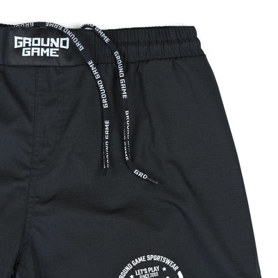 MMA-Shorts Jiu Jitsu aus Ripstop (Schwarz)