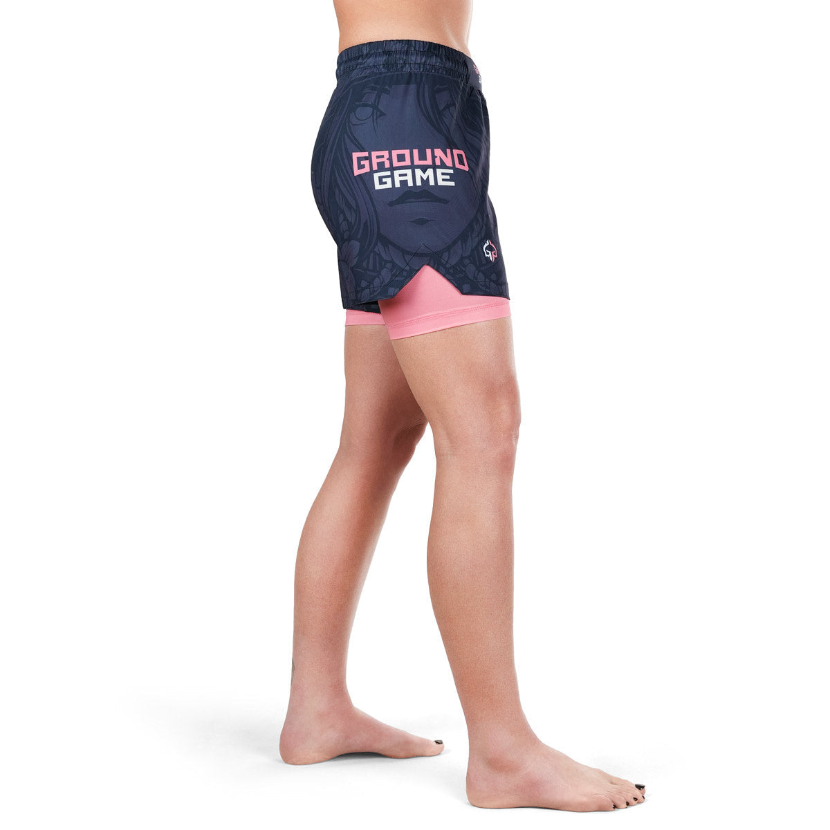 Damen-Trainingsshorts 2-in-1 Asami