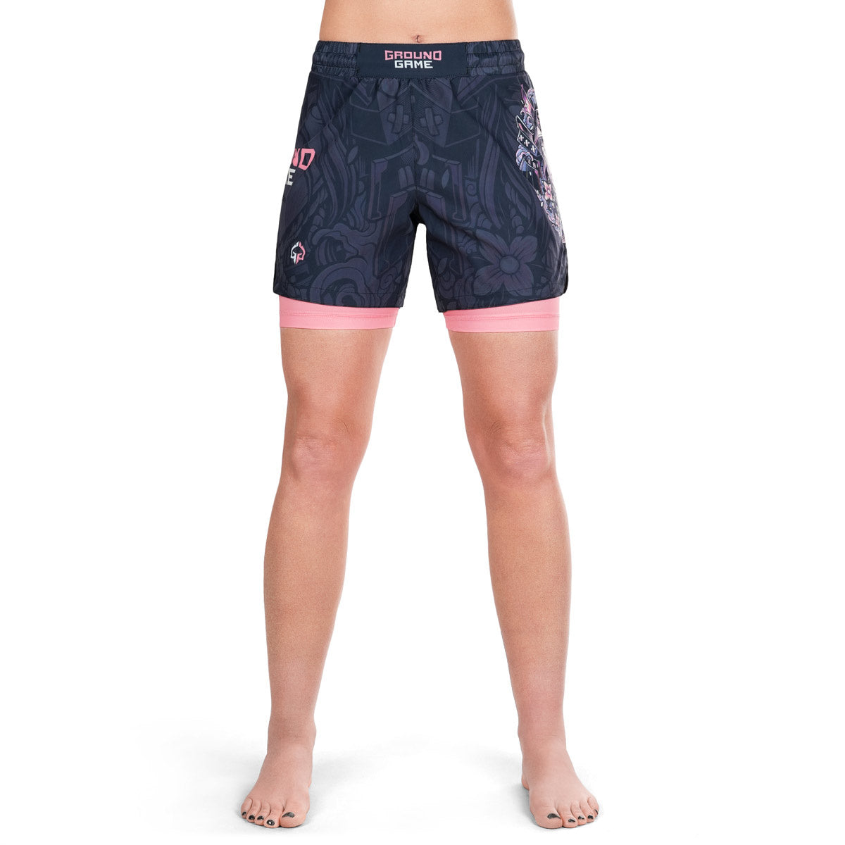 Damen-Trainingsshorts 2-in-1 Asami