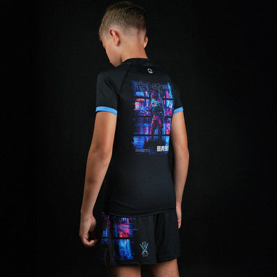 Kinder-Trainingsshorts Cyber Samurai