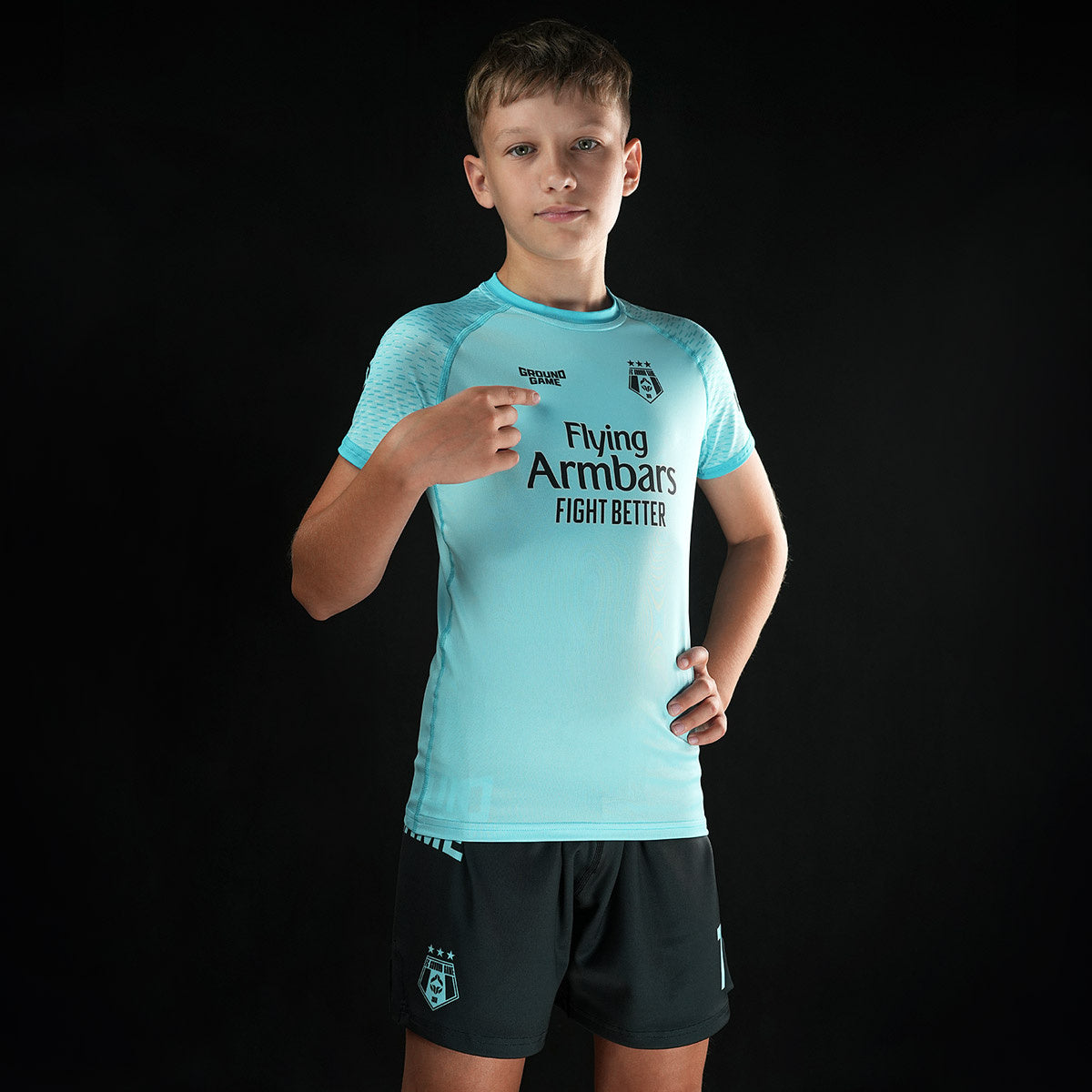 Kinder-Trainingsshorts FC Armbar (Mint)