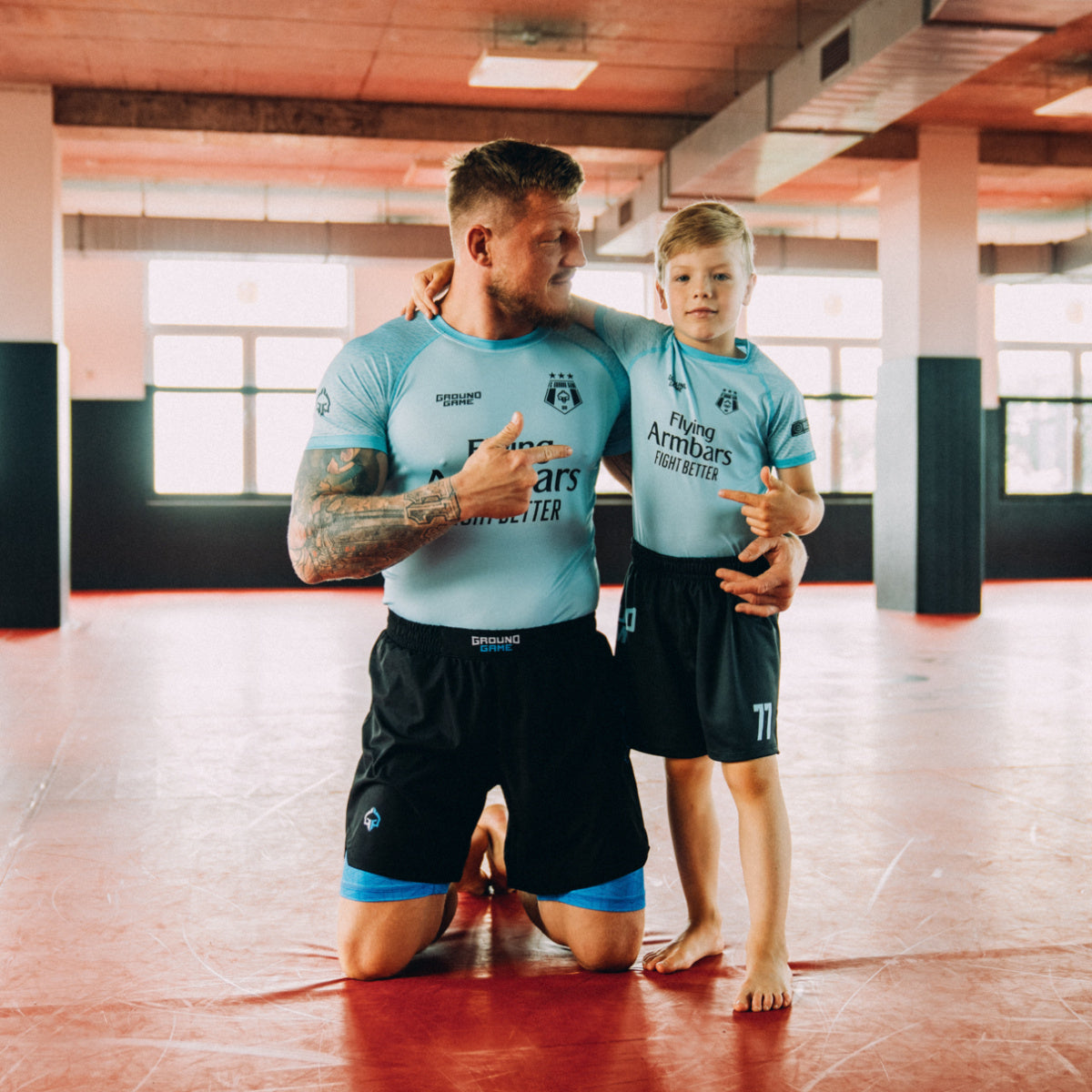 Kinder-Trainingsshorts FC Armbar (Mint)