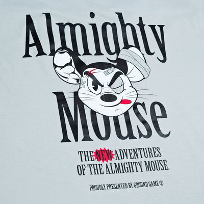 Oversize-T-Shirt Almighty Mouse (Blaugrau)