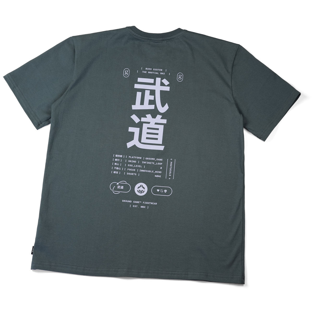 Oversize-T-Shirt Budo (Anthrazit)