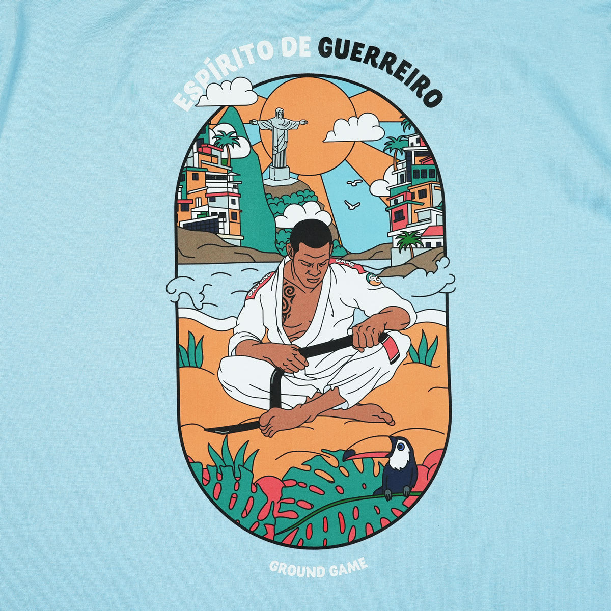 Oversize-T-Shirt Favela (Blau)