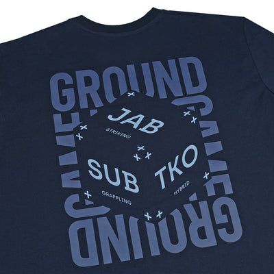 Oversize-T-Shirt Game Theory (Marineblau)