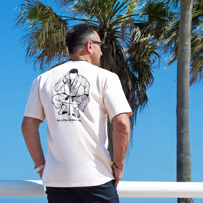 Oversize-T-Shirt Jiu-Jitsu is Calling x Noize (Beige)