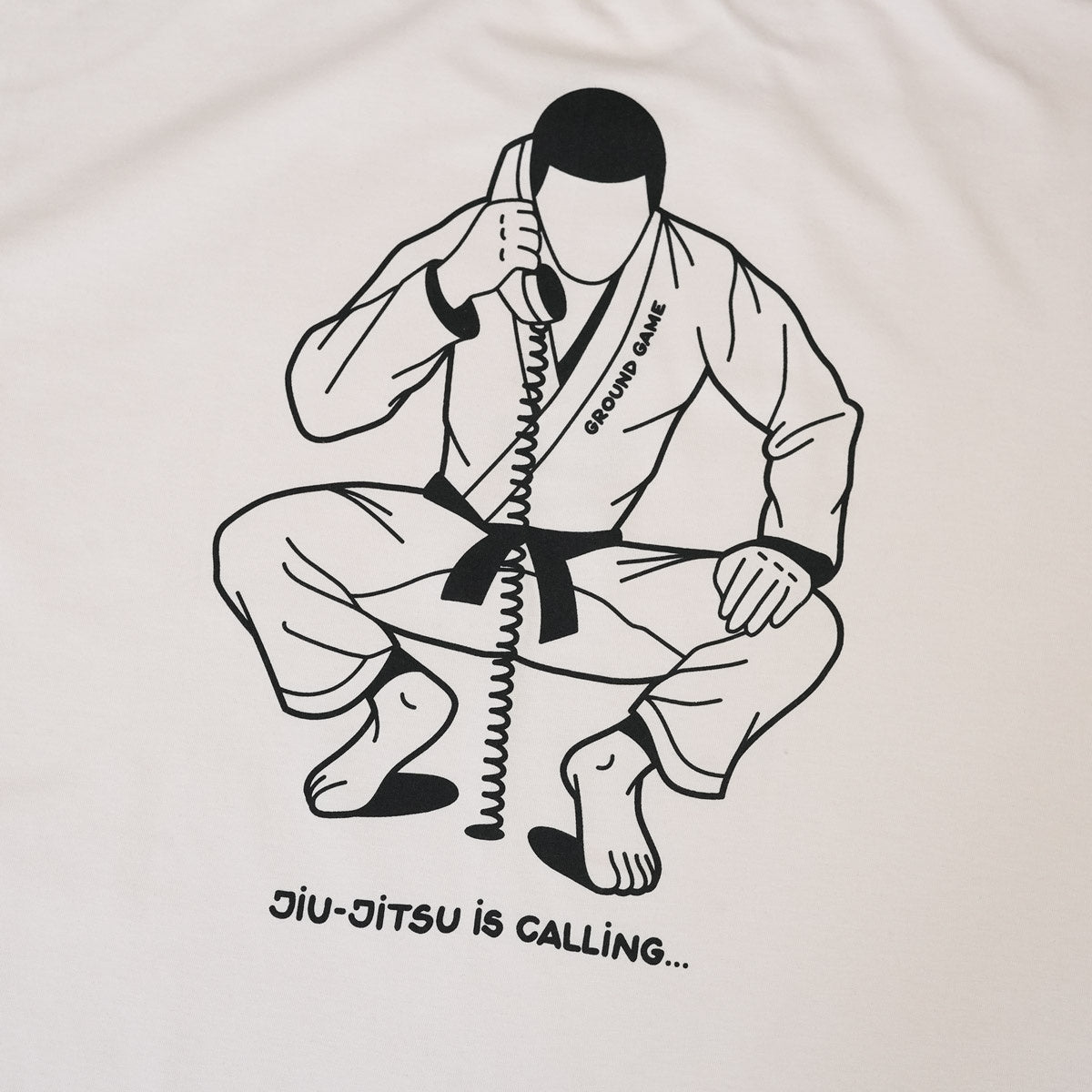 Oversize-T-Shirt Jiu-Jitsu is Calling x Noize (Beige)
