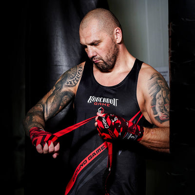 Boxer-Tanktop Knockout Game (schwarz)