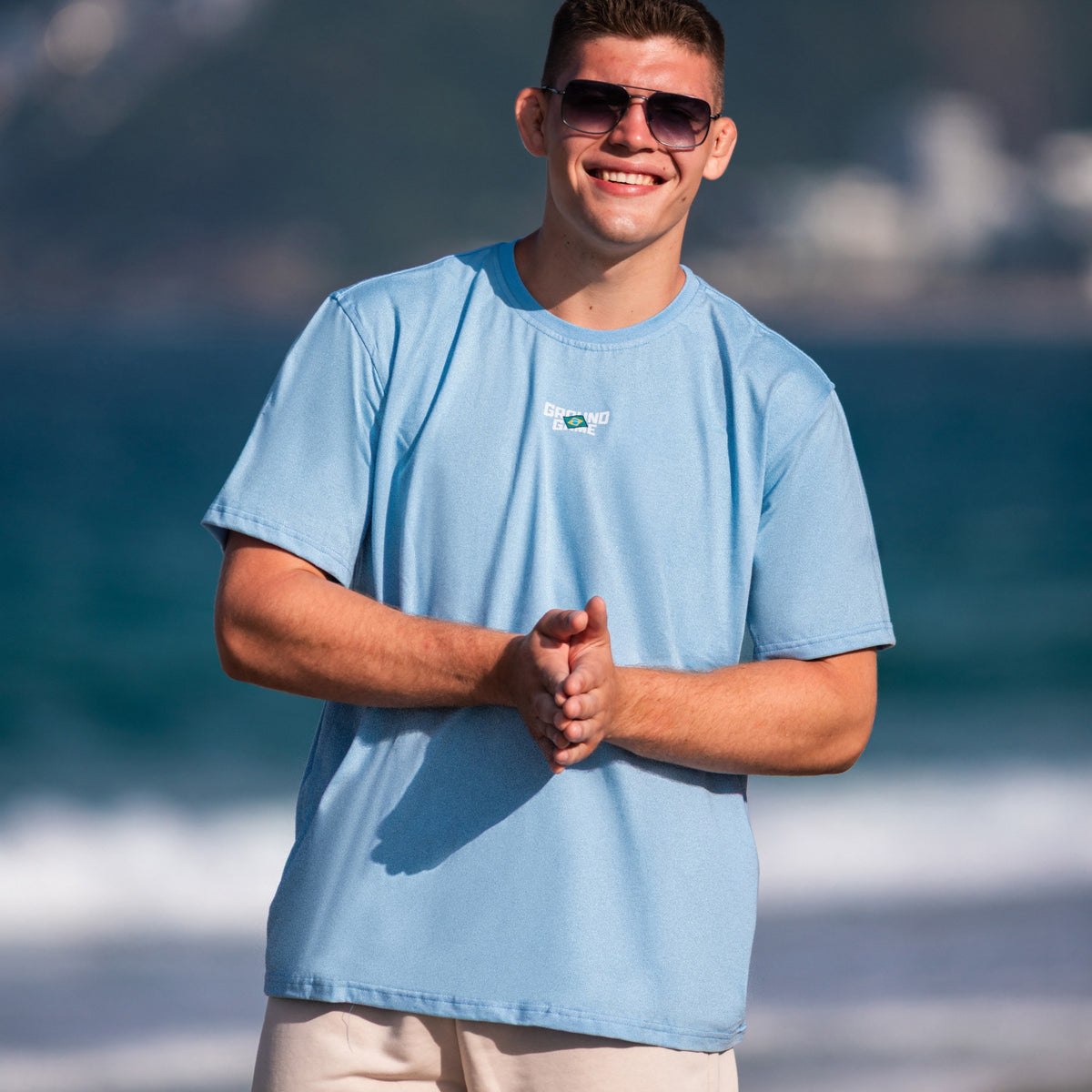 Oversize-T-Shirt Favela (Blau)